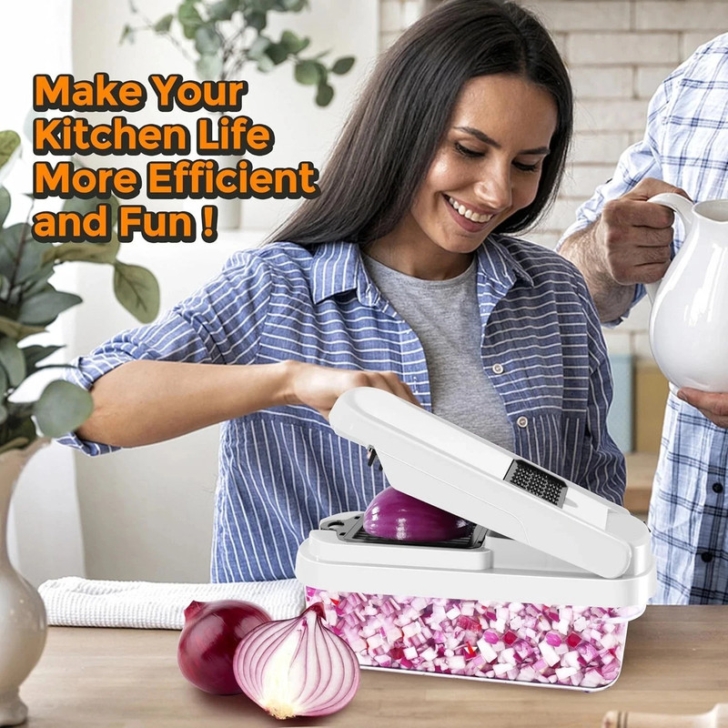 15-In-1 Vegetable Fruit Chopper Cutter Food Onion Veggie Dicer Slicer Kitchen gallery