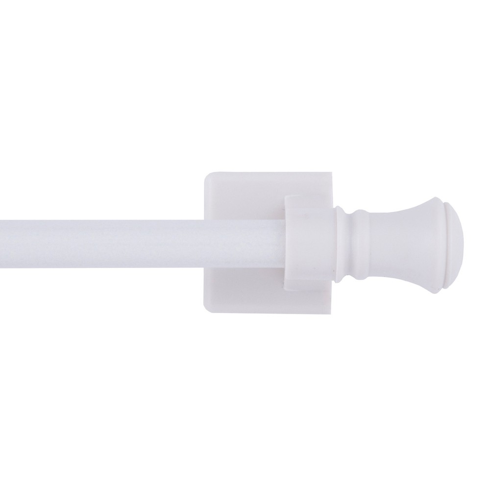 Mainstays 16-28 in. Cameron Adjustable Steel/Plastic Magnetic Drapery Rod