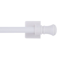 Mainstays 16-28 in. Cameron Adjustable Steel/Plastic Magnetic Drapery Rod