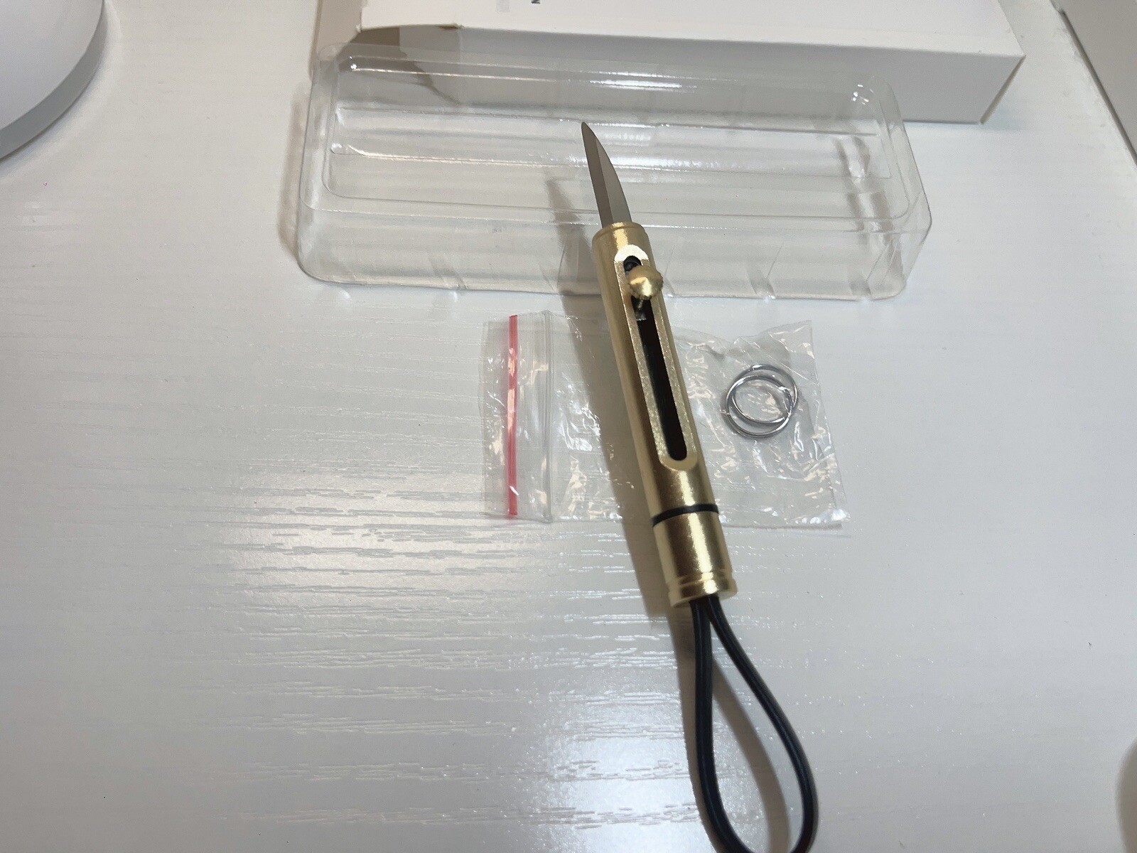 Box Cutter Package Opener Box Opener Keychain-gold color gallery