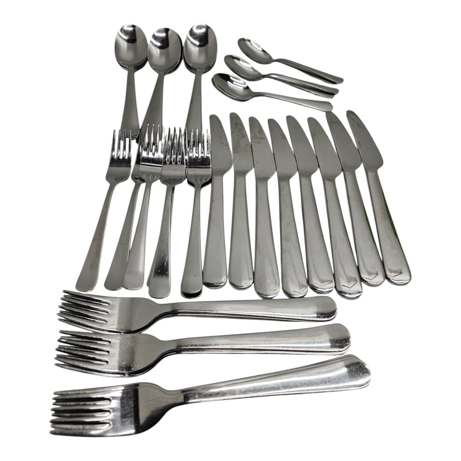 Ikea Stainless Steel Silverware Set 36 Pc Forks Knives Spoons Everyday Use gallery