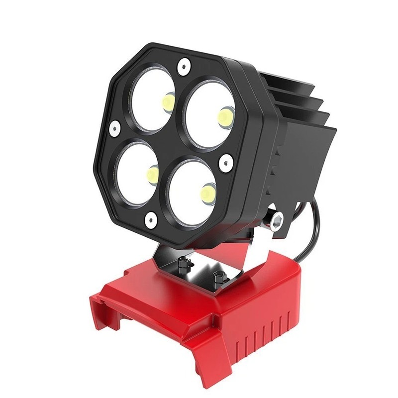 40W 6000LM flashlight，Wireless LED Compatible with Milwaukee 18V Battery gallery