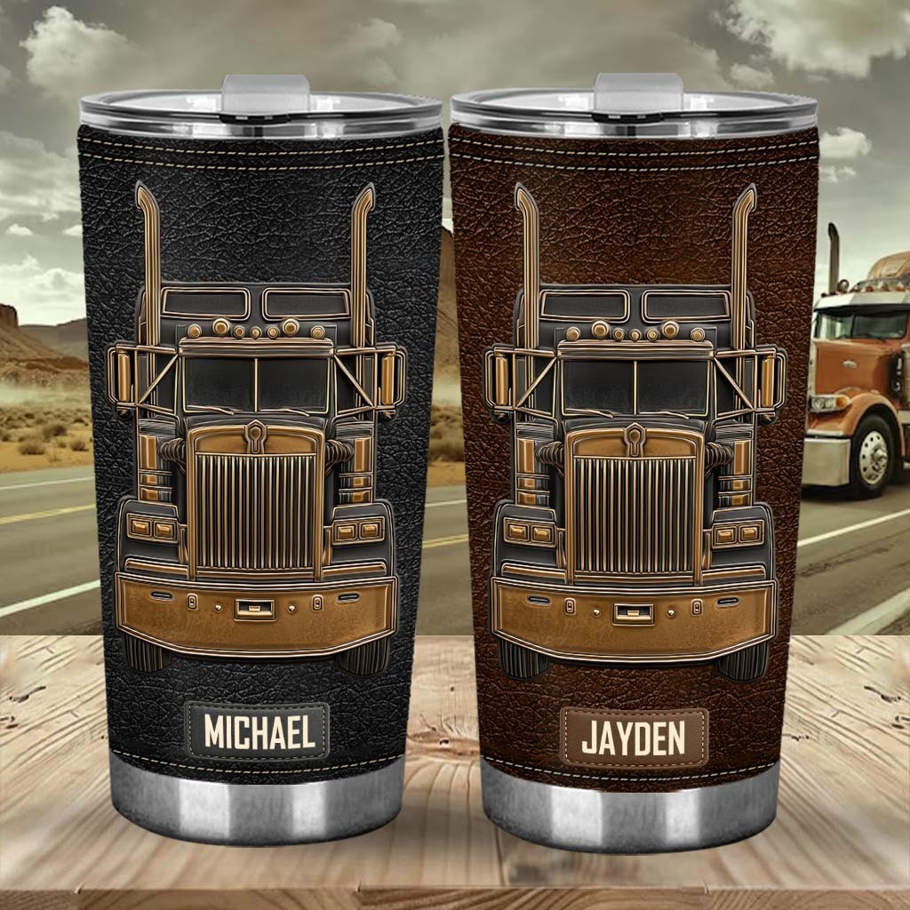 Personalized Tumbler Truck Driver, Custom Name Tumbler For Truck Lovers gallery