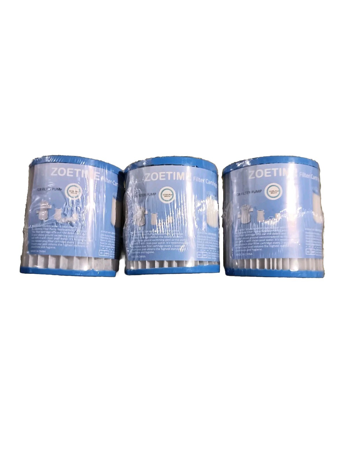 ZoeTime Pool Filter Cartridge Above Ground Pool 300 Gal Lot 3 Sealed 80x90mm gallery