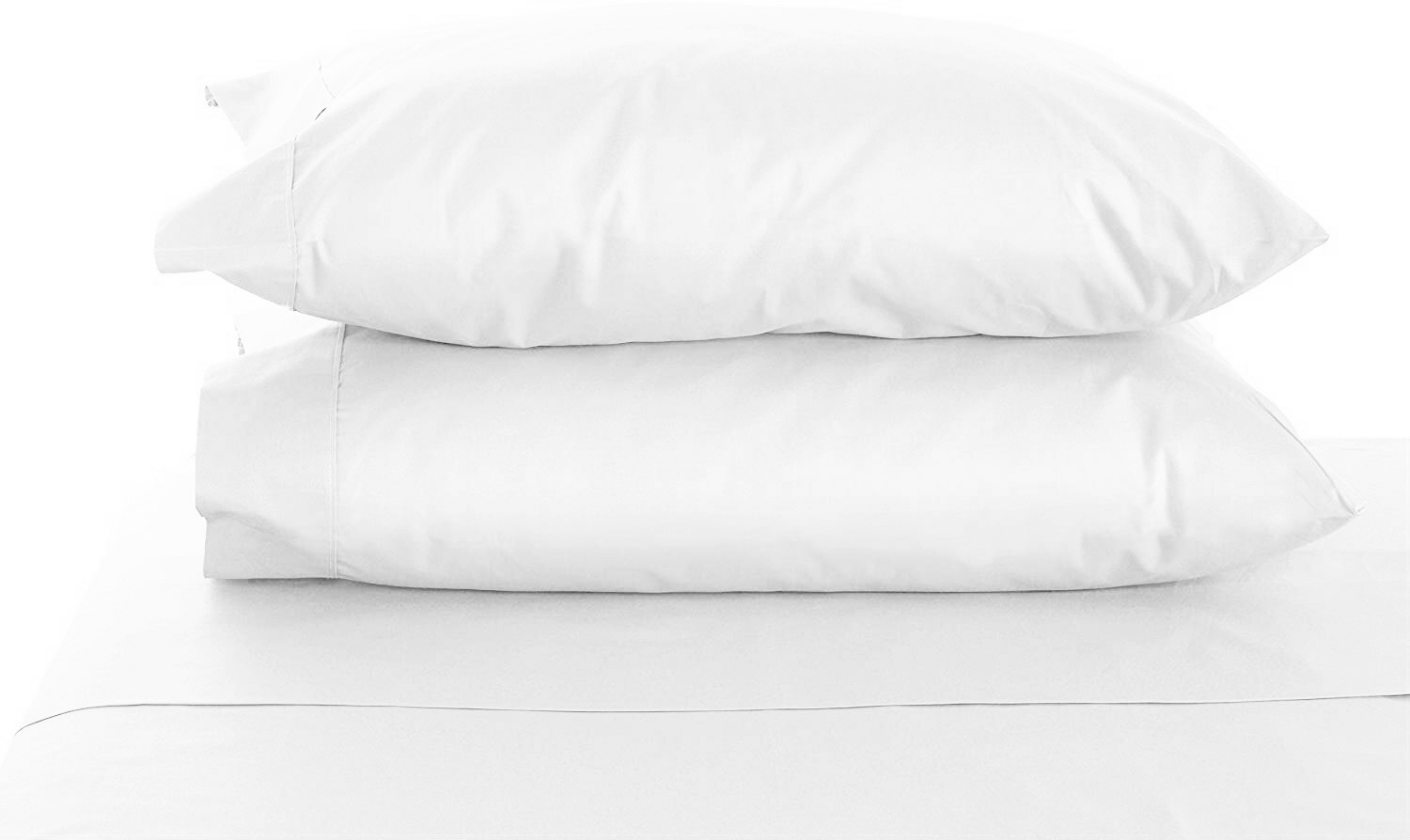 KING PILLOWCASE SET OF 2 ENVELOPE CLOSURE - MICROFIBER PILLOW COVERS EASY ON/OFF gallery
