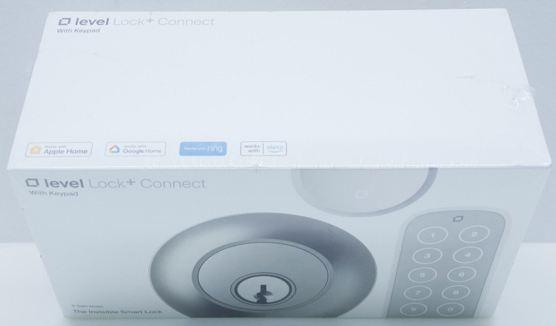 Level - Lock+ Connect Keypad Smart Lock BT/Wi-Fi Dead Bolt Lock Satin Nick New gallery