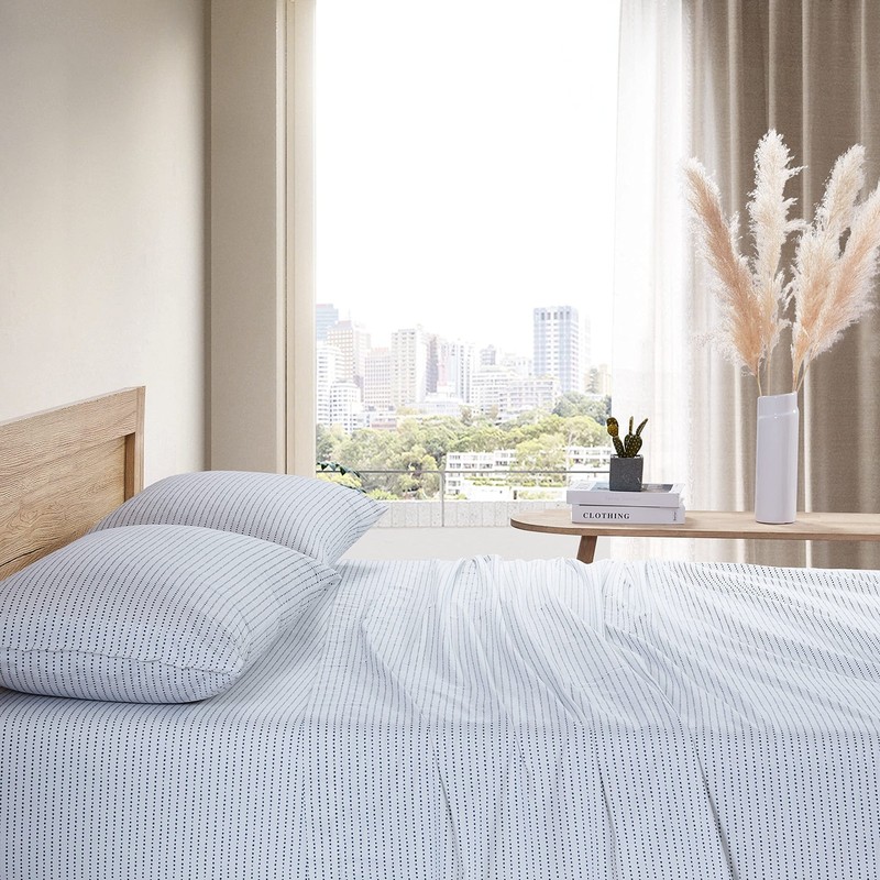 - Queen Sheets, Cotton Percale Bedding, Crisp & Cooling Home Decor (Radius, Q... gallery