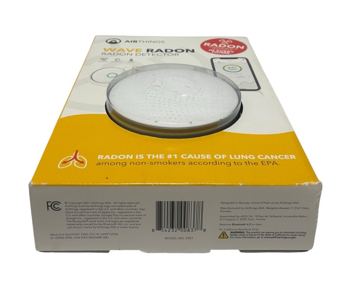 Airthings Wave Radon 2951 Radon Detector Humidity & Temperature Monitoring gallery
