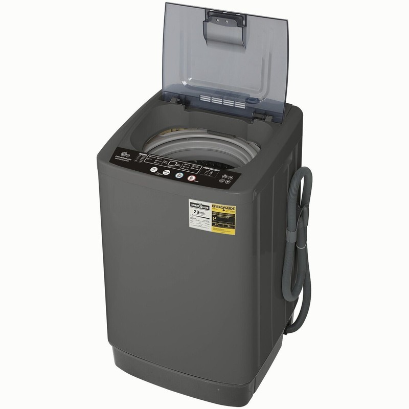 Full Automatic Washing Machine 15.6Lbs Compact Laundry Washer with Drain Pump💎 gallery