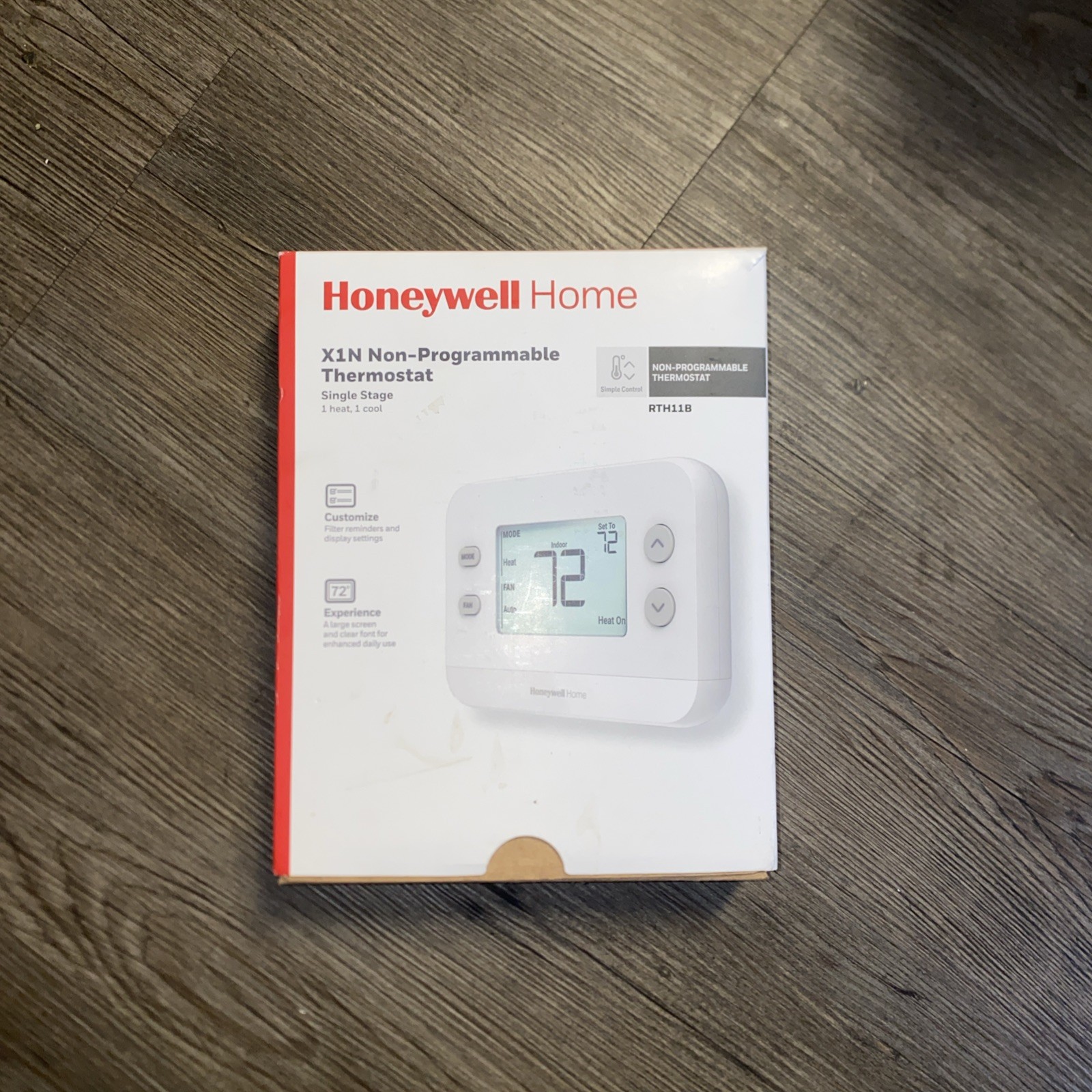 Honeywell Home X1N One-Stage Non-Programmable Thermostat Backlit Display RTH11B gallery