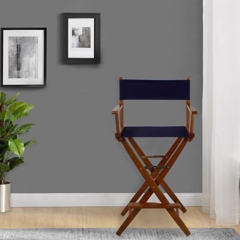 Durable Solid Hardwood Folding Bar Stool W/ Armrests Comfortable Portable Design gallery