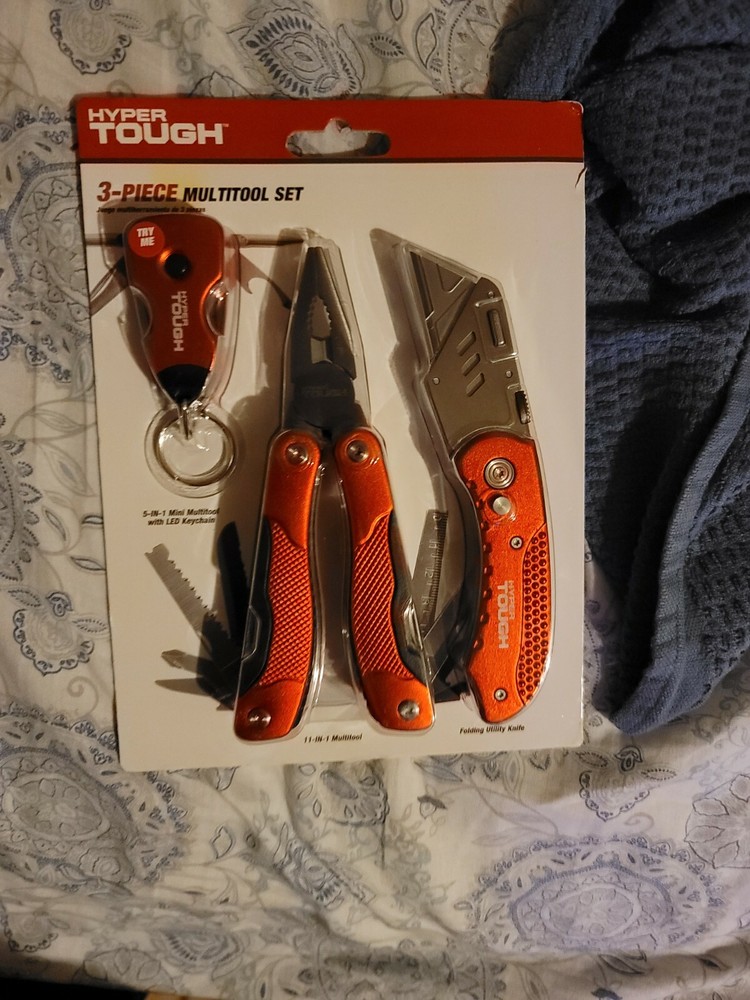 Brand New Hyper Tough 3-piece Multitool Set