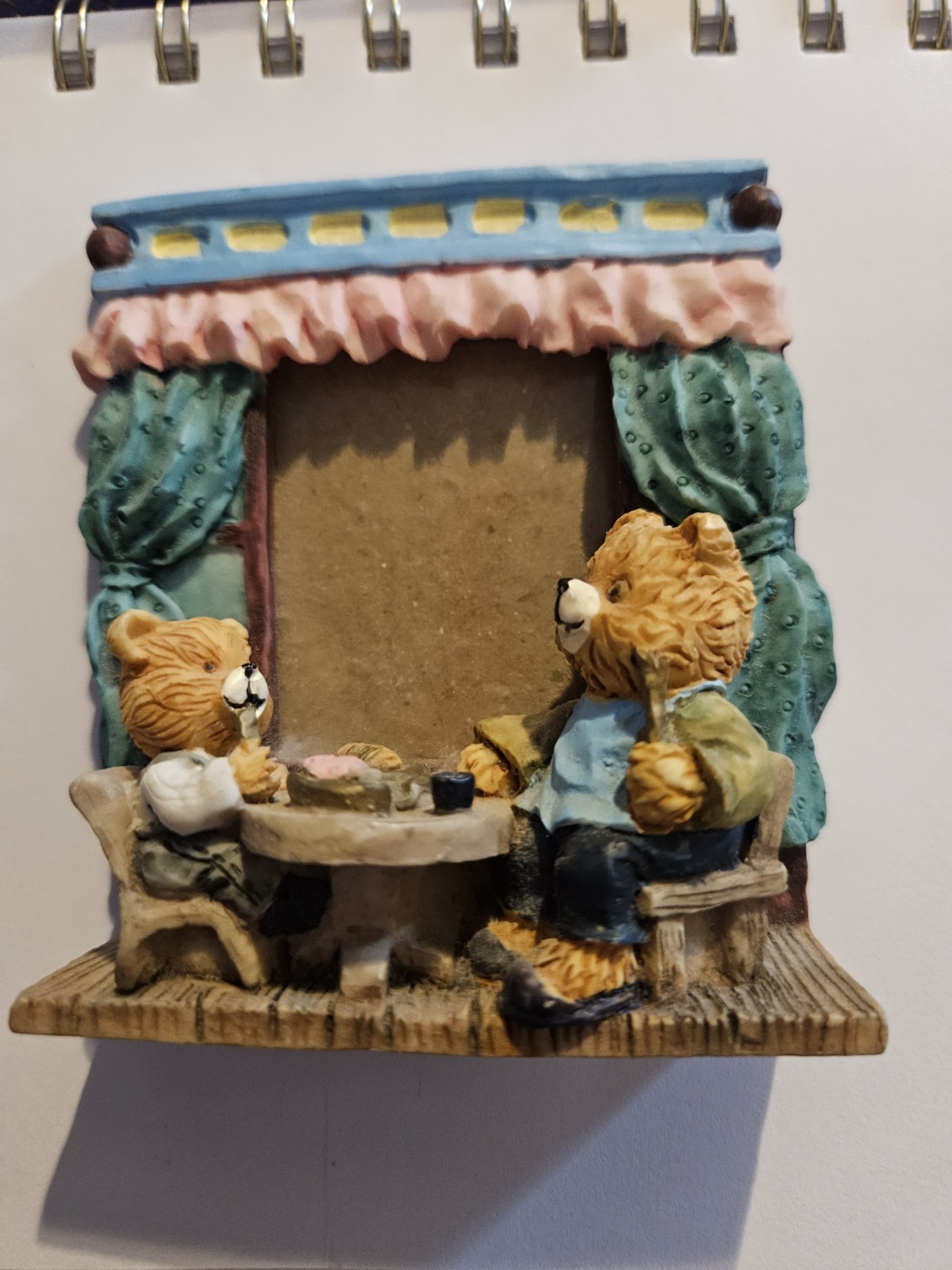 Resin 3D Bears Photo Frame 2x2 Freestanding Rear-Loading Multicolor gallery