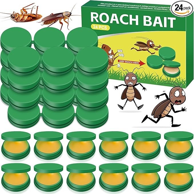 Roach Killer Cockroach Traps for Indoor & Outdoor Infestation Control pack of 24 gallery