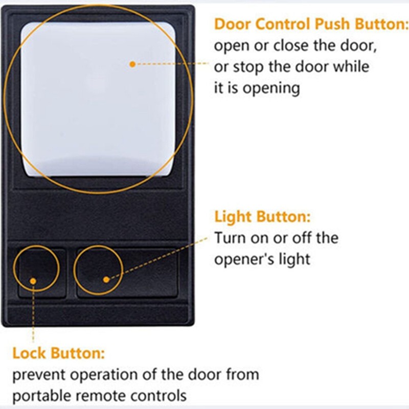 2 For 78LM LiftMaster Chamberlain Multi-Function Garage Wall Control Remote Pad gallery
