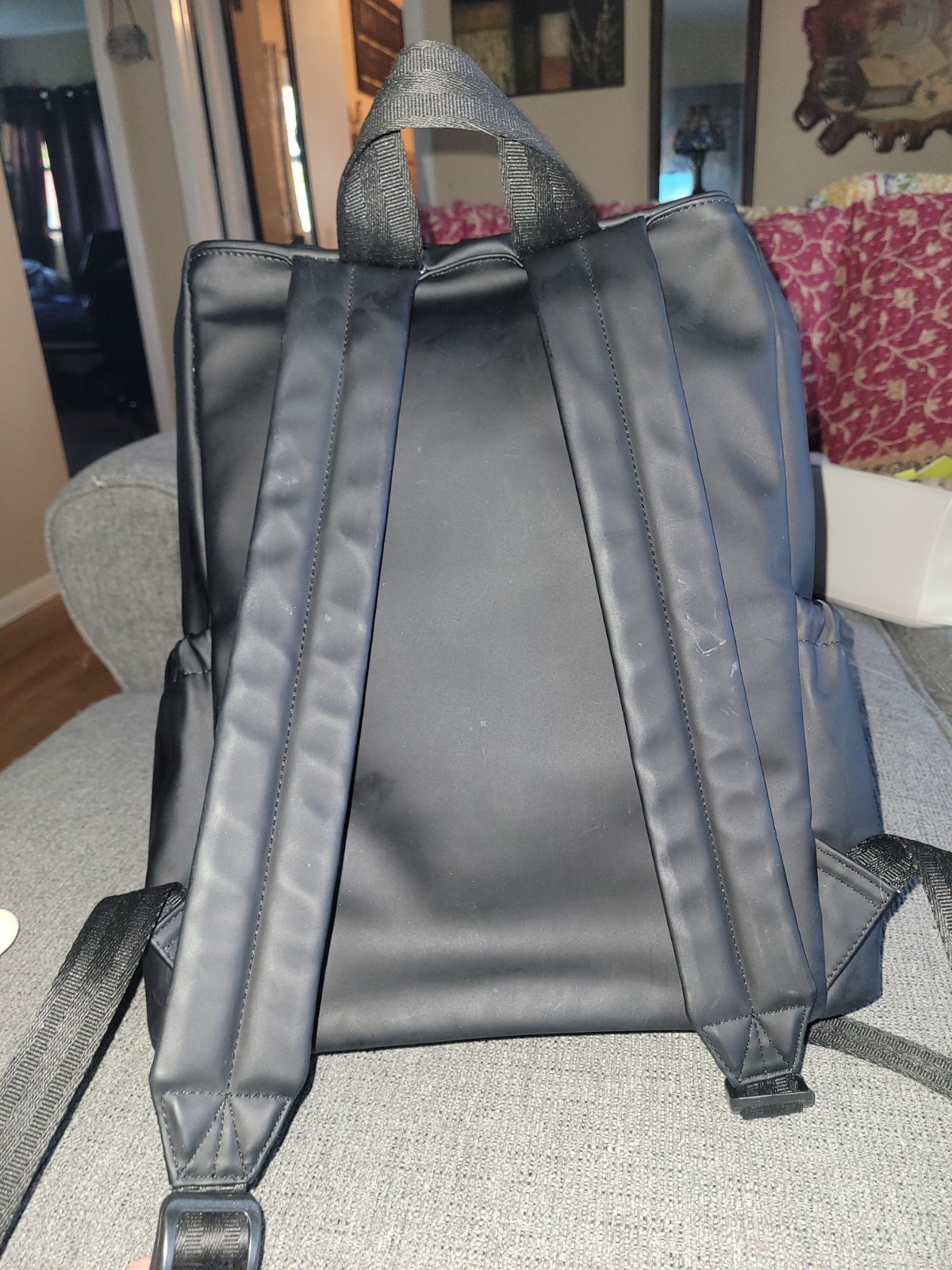 hunter top clip backpack bag black color 2