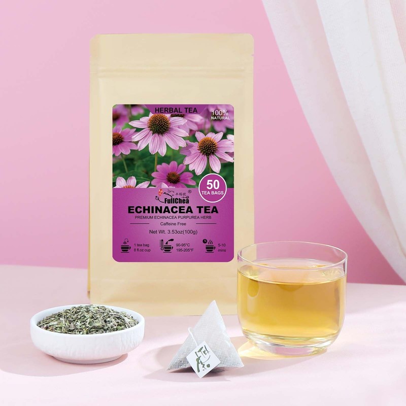 - Echinacea Tea Bags, 50 Count, 2g/bag - Premium Echinacea Purpurea Herb - No... gallery