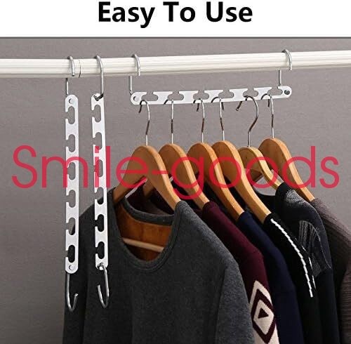 6 Pack Magic Clothes Hangers Organizer Closet Space Saving Saver Metal Hanger gallery