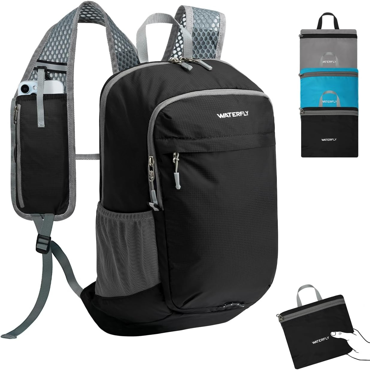 Packable Lightweight Small Backpack: 15L Foldable Mini Hiking Daypack - Ultralig