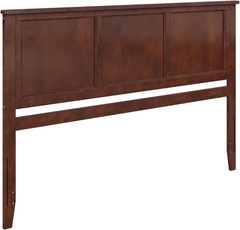Madision Walnut Solid Wood King Headboard – Elegant Panel Design