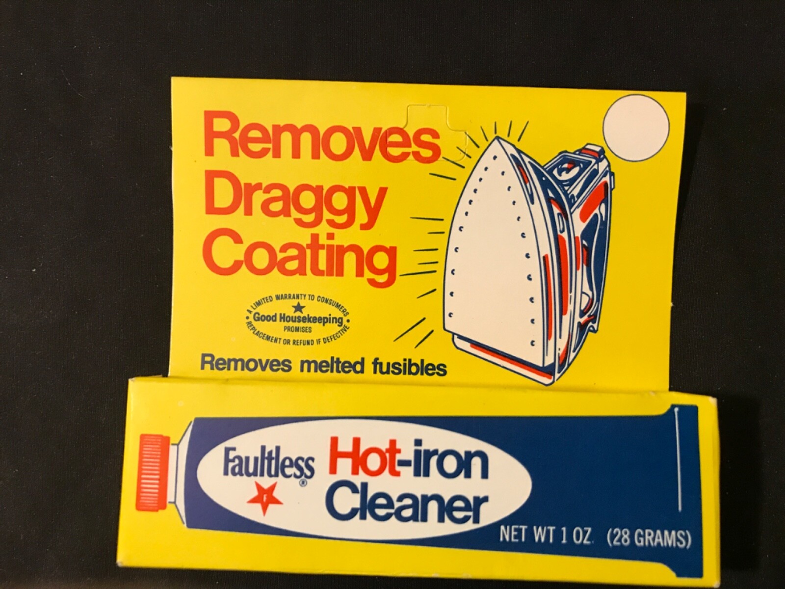 Faultless Hot Iron Cleaner 1oz 28 Grams Removes Draggy Coating Melted Fusibles gallery