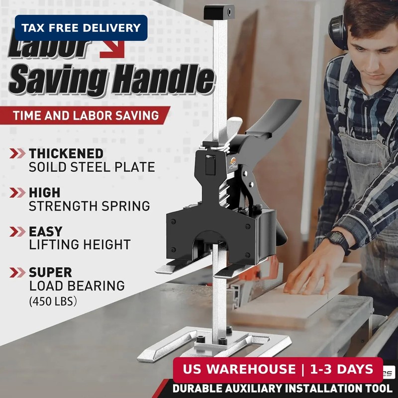 XClifes Labor Saving Arm Jack Handle 2 Pack, Construction Jack, Wall Tile Locato gallery