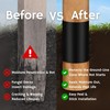 Fence Post Protection Roll – 10 FT x 16.7 Inch Peel & Stick Vinyl Wrap black gallery