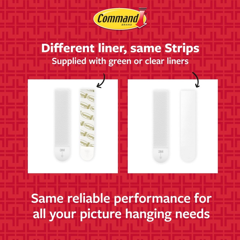 Command 20, 15, & 5 lb X-Large, Large, and Medium 16 Pairs Picture Hanging St... gallery