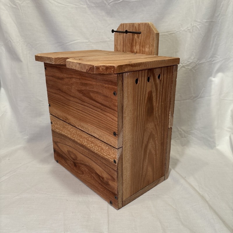 Solid Cedar Backyard Squirrel House Nesting Box - Wooden Wildlife Box- Large gallery