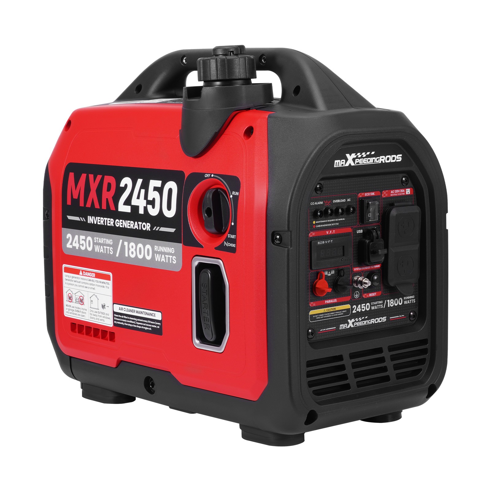 2450W Peak Lightweight Generator ECO Mode Reduces Noise & Saves Fuel for Parties gallery