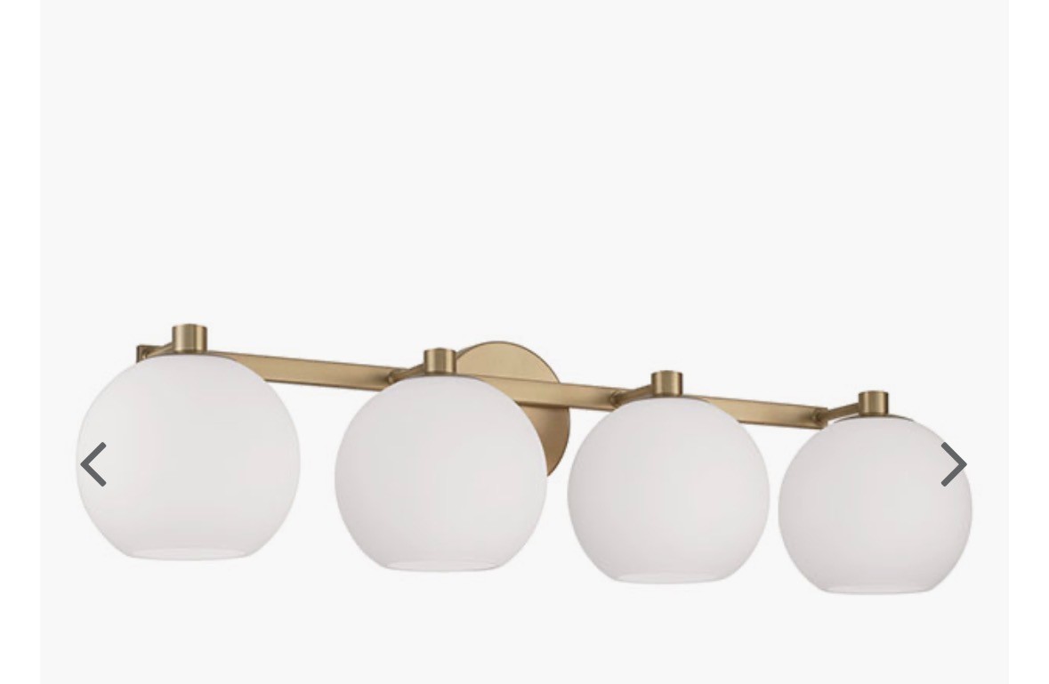 Capital Lighting Ansley 4- Light Vanity Fixture #152141AD548 Brass Finish gallery