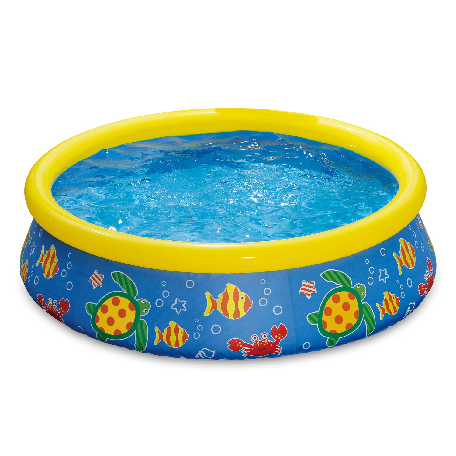Summer Waves 5ft x 15in Inflatable Quick Set Pool w/ Ocean Print (Open Box) gallery