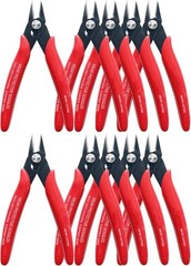 5″ Micro Flush Cutter 10-Pack – 170 Wire Cutters for Jewelry & Zip Ties