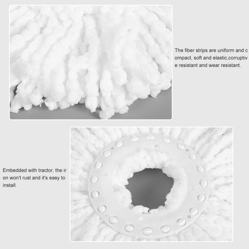 6 Pack Replacement Microfiber Mop Head Refill 360° Spin Easy Cleaning For Mop gallery