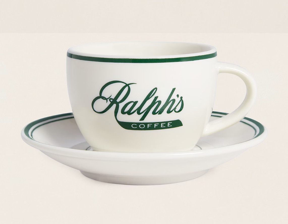 RALPH'S COFFEE by Ralph Lauren Porcelain Espresso Cup & Saucer Set (polo) gallery