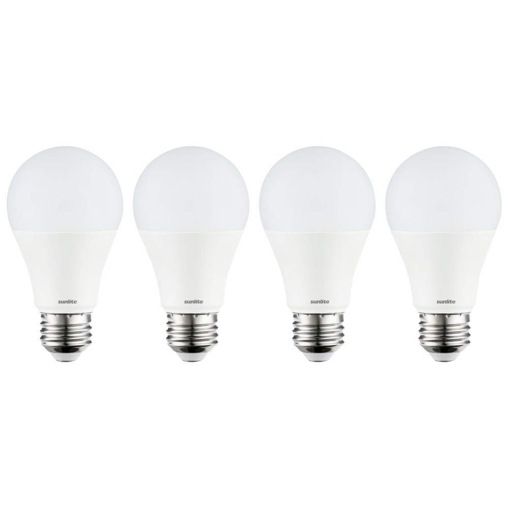 4Pack LED Light Bulbs, Non-Dimmable, 2700K, 12W (75W), 1100LM, A19, E26, Frost