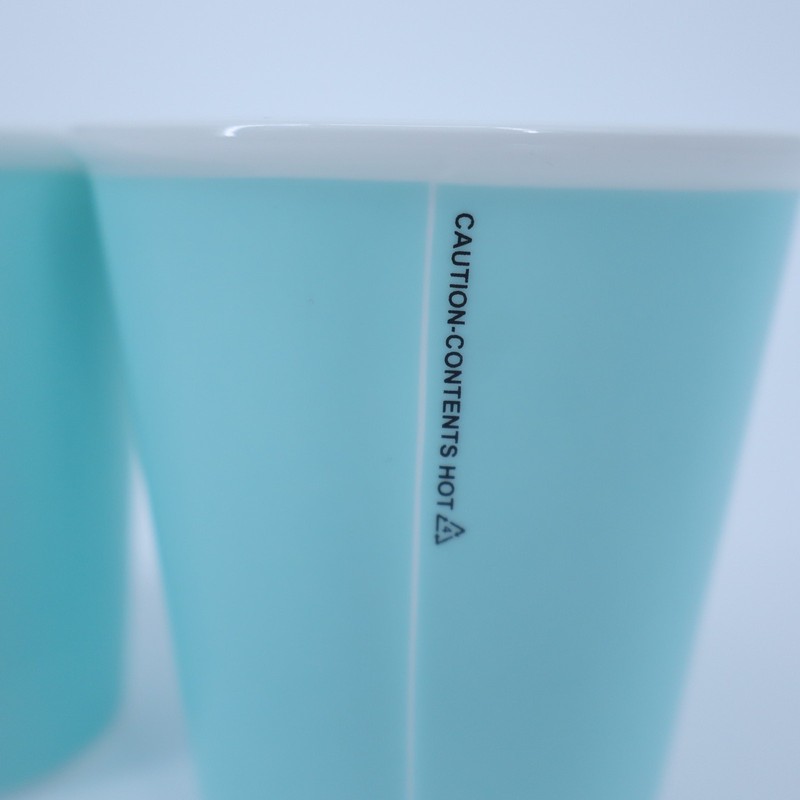 TIFFANY & CO Coffee Cups Blue Bone China Set of 2 gallery