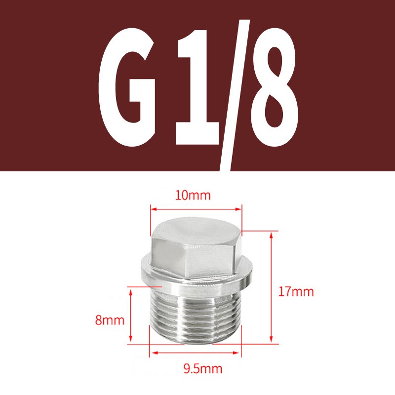 Stainless Steel Flanged Hexagon Blanking Plugs with Metric & BSP Threads gallery