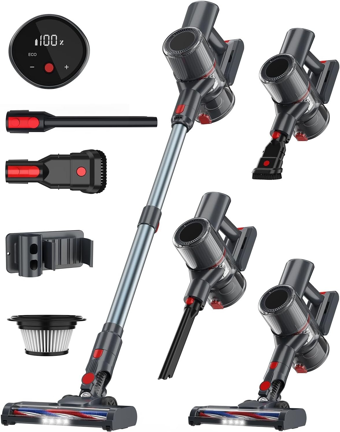 Cordless Stick Vacuum 45KPA Powerful Suction for Pet Hair & Home, 60Mins Runtime gallery