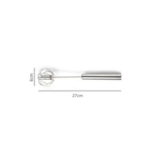 Semi-Automatic Egg Beater 304 Stainless Steel Egg Whisk Manual Hand Mixer Self T