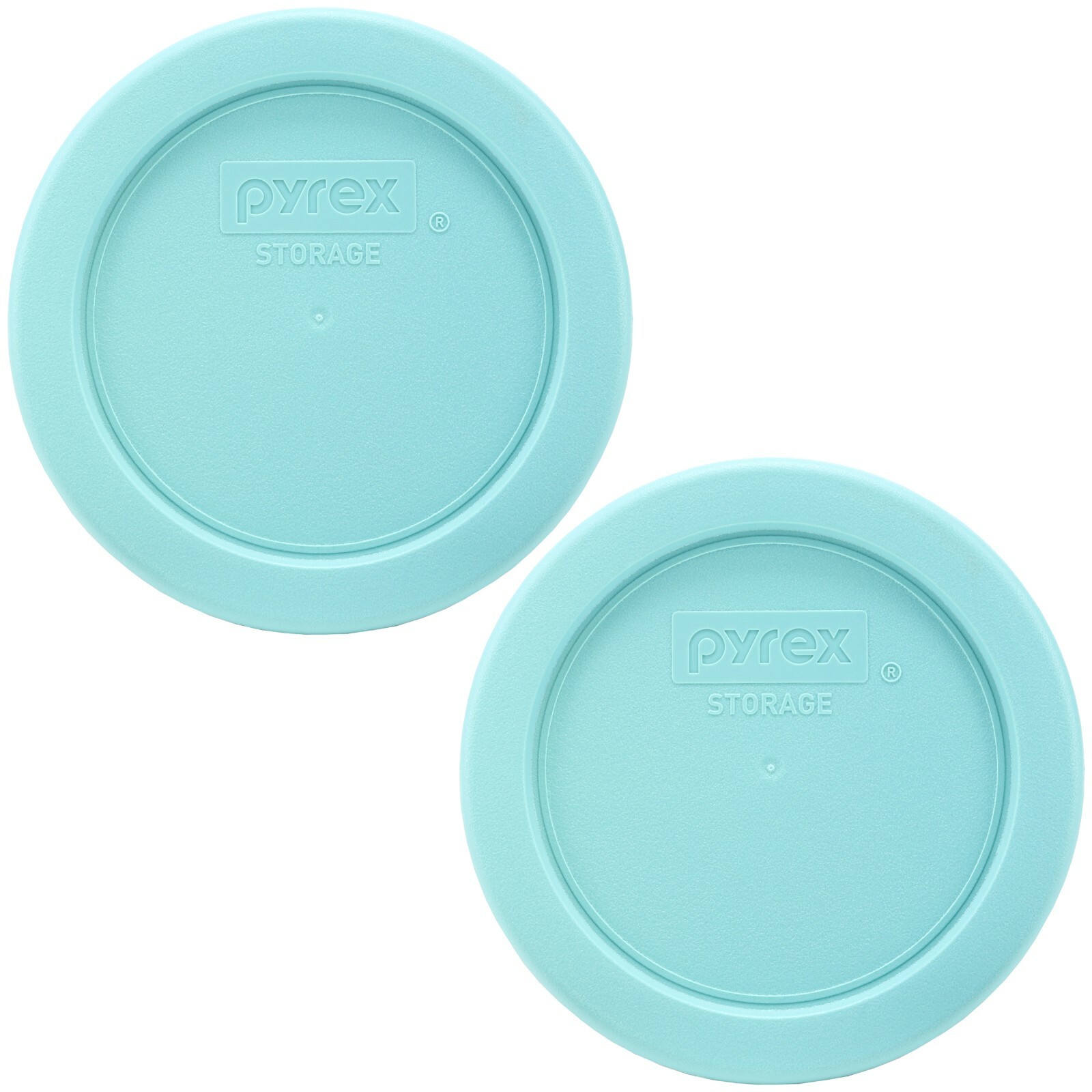 Pyrex 7202-PC Jade Dust Green Round Replacement Food Storage Lid Covers (2-Pack) gallery