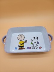 Peanuts New Snoopy Charlie Brown Easter Baking Casserole Dish 12in X 8in X 3in