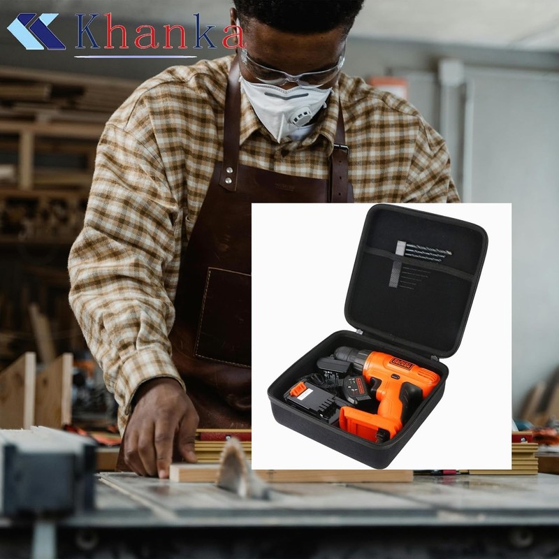 Khanka Hard Storage Case replacement for BLACK+DECKER LDX120C/LD120VA Cordless gallery