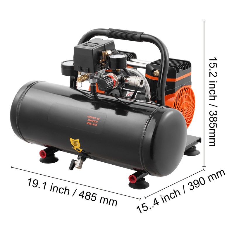 Air Compressor Compact Portable Oil Free Compressor 2 Gallon 8bar gallery