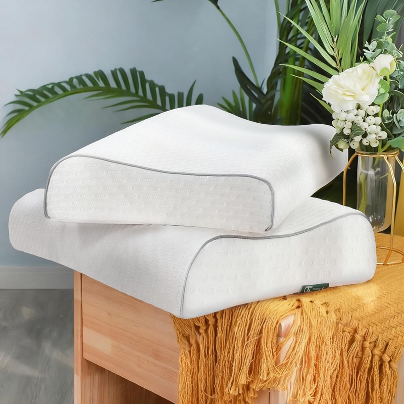 Latex Pillow Features Medium-Soft Latex Foam and Removable ice Silk Pillowcas... gallery