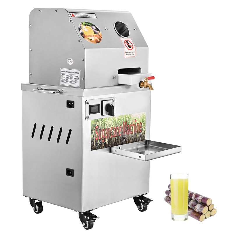 Electric Sugarcane Juicer 3 Rollers Stainless Steel Extractor & Squeezer Mobile gallery