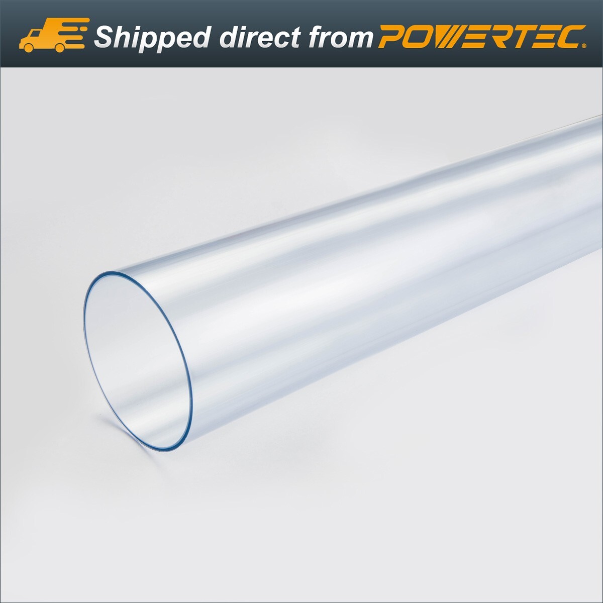 POWERTEC Clear Pipe, 2-1/2-Inch x 36-Inch Long, Rigid Plastic Tubing (70176) gallery