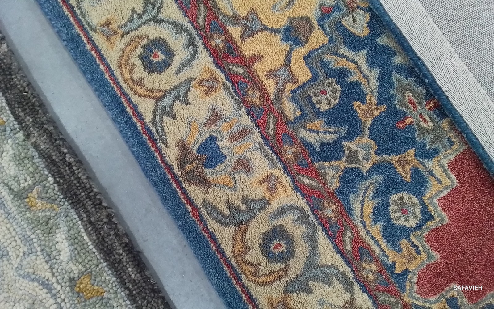 BLUE / RED 5'-0" x 8'-0" Back Stain Rug, Reduced Price 1172798023 AT505M-5 gallery
