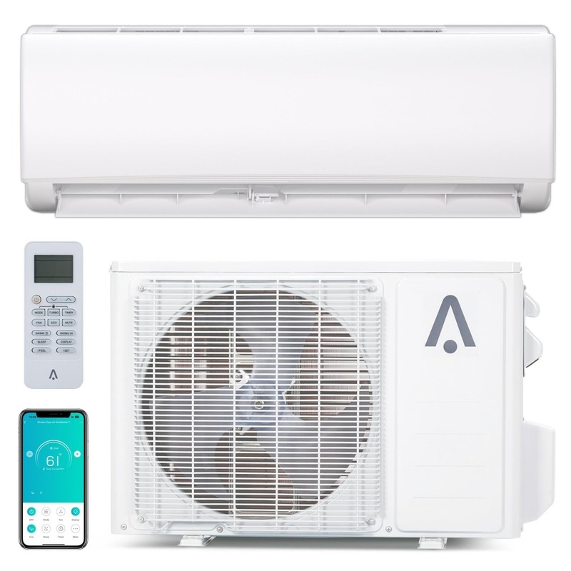 🔥24000 BTU Mini Split Air Conditioner Heat Pump 21 SEER2 Ductless Inverter 230V gallery