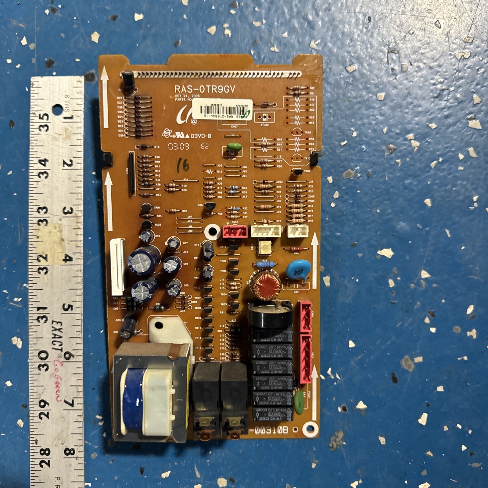 GE RAS-OTR9GV Microwave Control Board De41-00310b OEM gallery